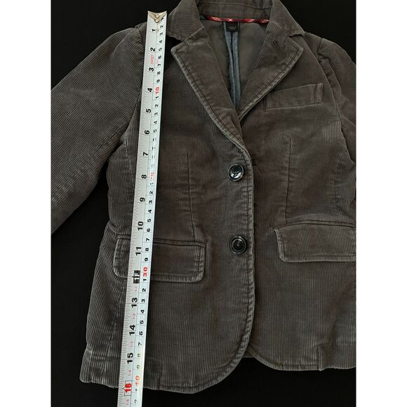 ~ Crewcuts Boys' 3 yrs Corduroy Ludlow Blazer Gray Grey Soft Pockets Warm Boy's - Picture 7 of 16